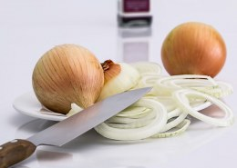 To keep from crying when cutting an onion, place the onion in a refrigerator to chill it before cutting