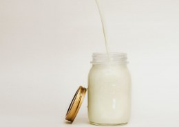 Yooz milk and white vinegar to make buttermilk